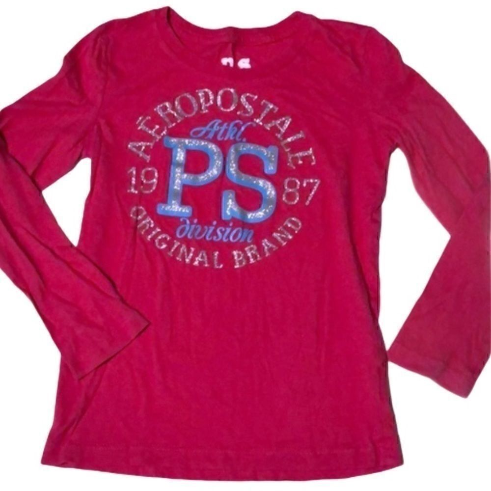 3/$15 or 5/$20 Pink girls Aeropostale long sleeve tee size 6